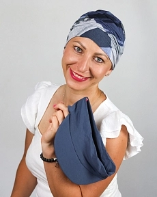 Turban s odnímatelným kšiltem - modrý vzor.jpg
